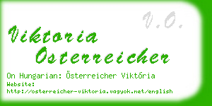 viktoria osterreicher business card
