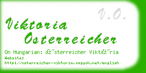 viktoria osterreicher business card